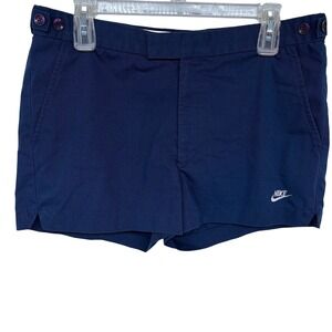 Vintage 80s Nike Tennis Shorts Size 36 Mens Navy 90s Blue Tag 2.5" Inseam Swoosh
